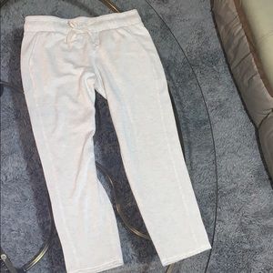 Cream sweatpants